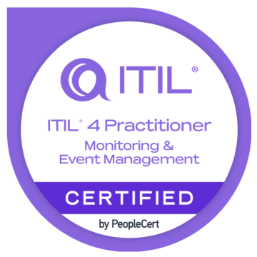 eLearning ITIL4 Practitioner : Monitoring and Event avec examen de certification