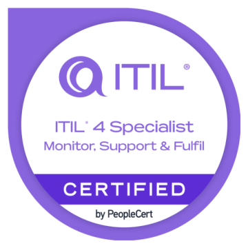 eLearning ITIL4 Specialist : Monitor, support and Fulfil avec examen de certification